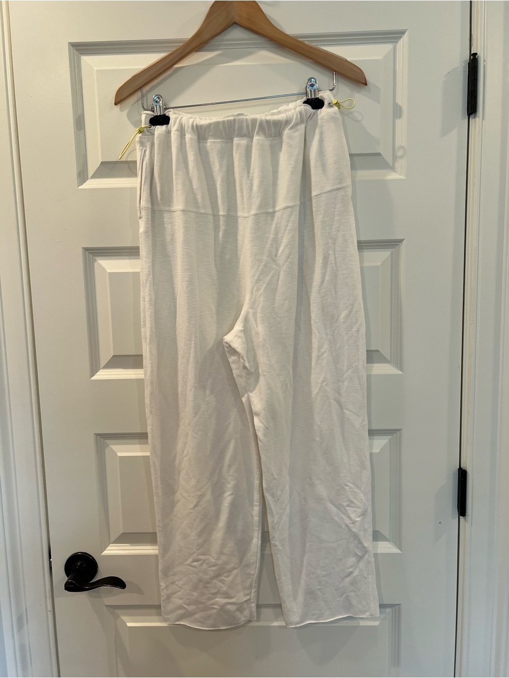 FP Movement Free People White Relaxed Lounge Pants Side Drawstring Pockets S - Picture 5 of 13